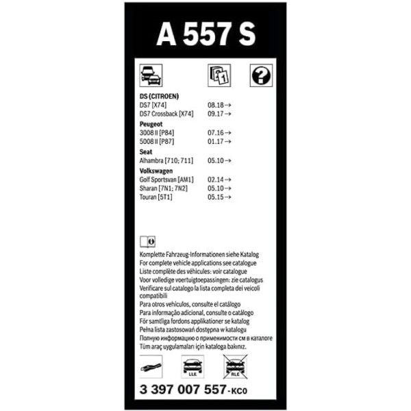 Фото - Щетка стеклоочистителя Bosch Aerotwin 700/400мм (3 397 007 557)